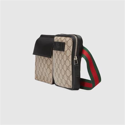 gucci black gg supreme belt bag|Gucci belt bag neo vintage.